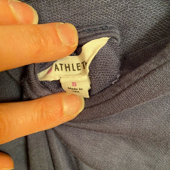 Athleta Crisscross back Sweatshirt Blue Size Small - Picture 4 of 6